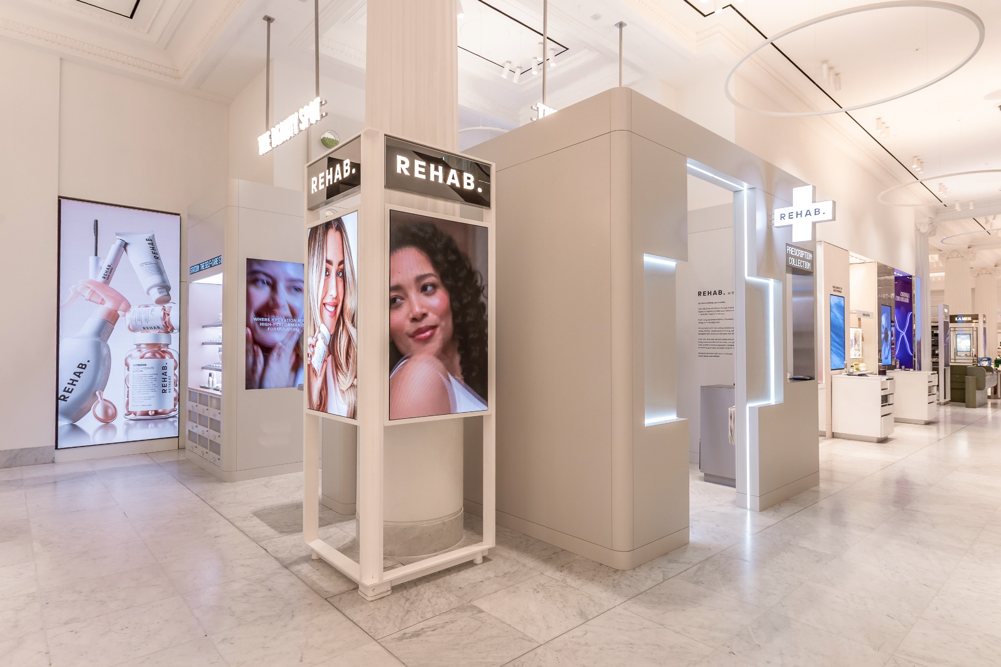 Rehab. Your Hair pop-up designed and delivered by Etch