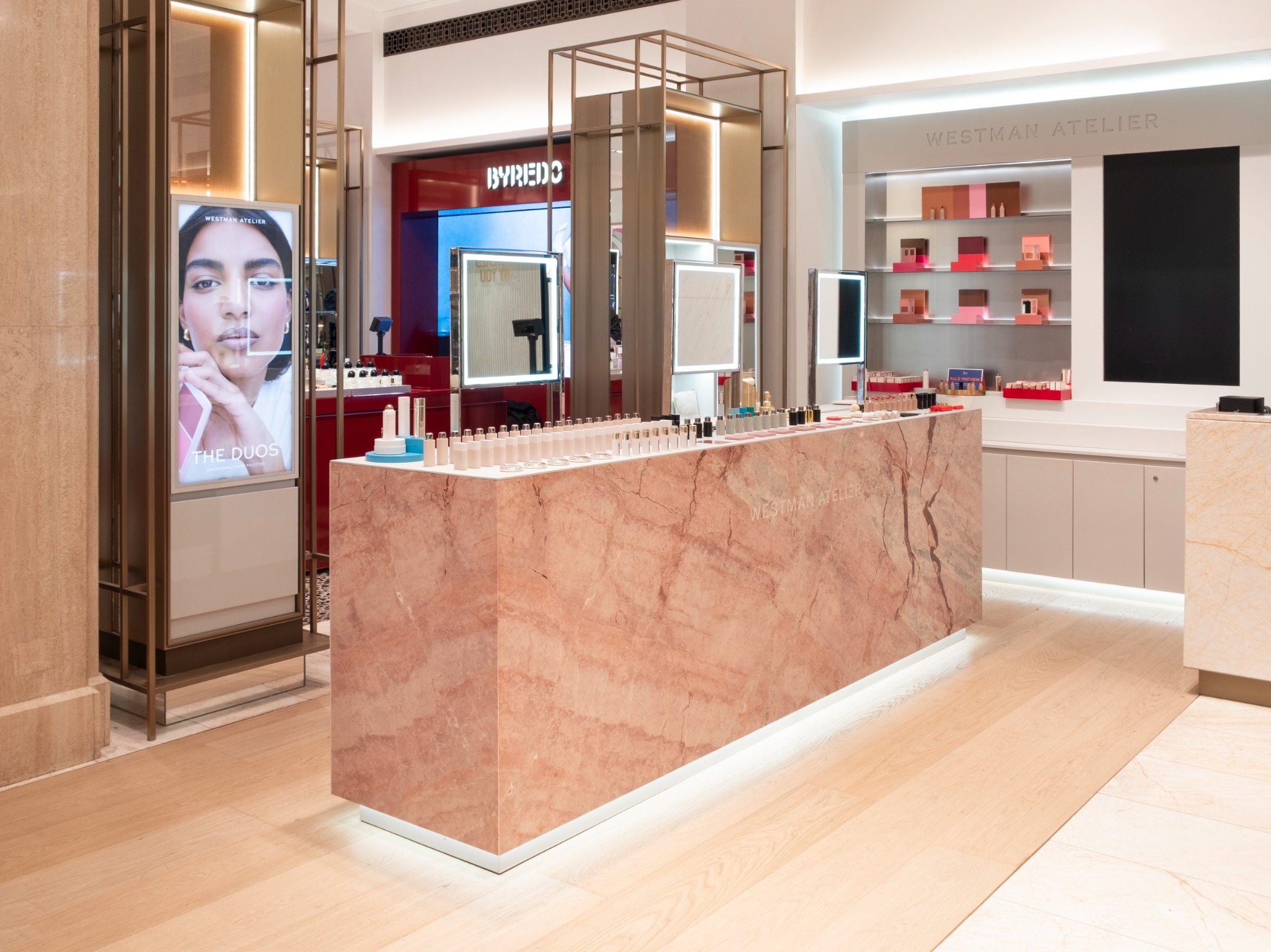 Westman Atelier permanent space designed and delivered by Etch